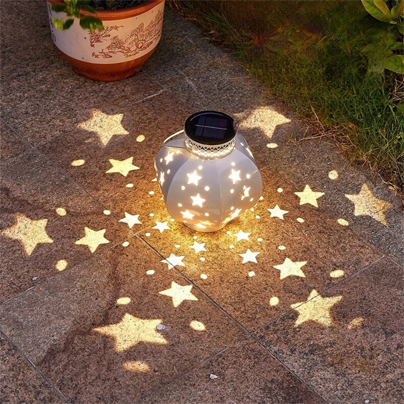 Garden Lighting Decor - Projektor Ogrodowy w Kształcie Gwiazdy, Wiszące