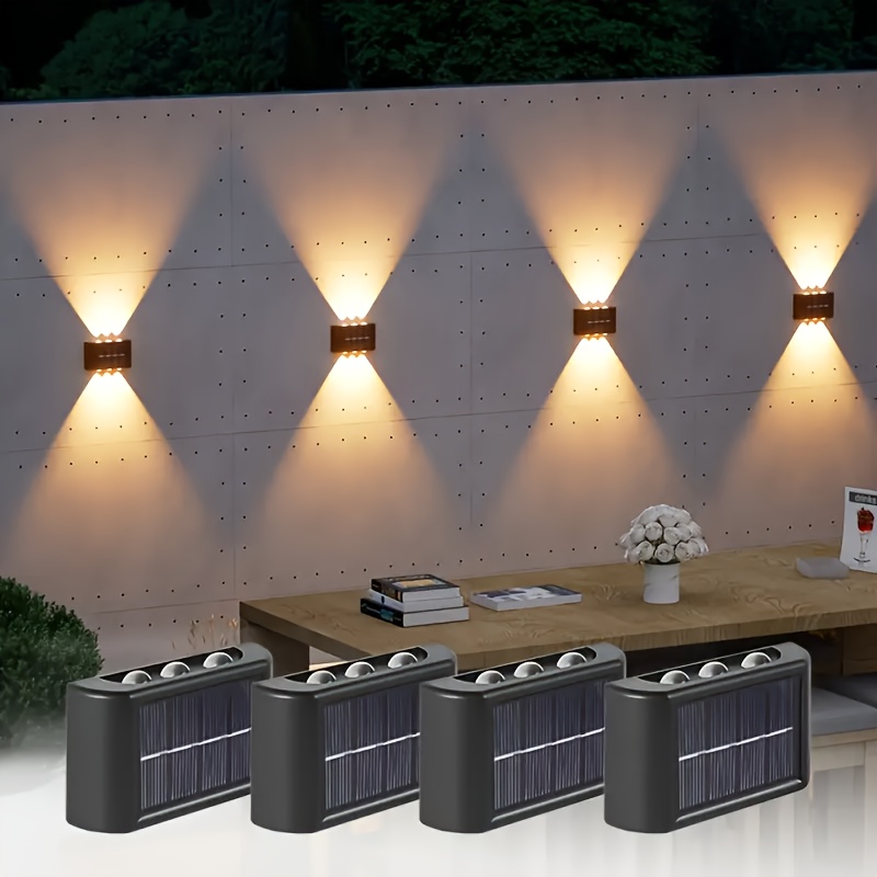 Wall Decor Lighting - Zewnętrzna wodoodporna lampa solarna LED, oświetlenie