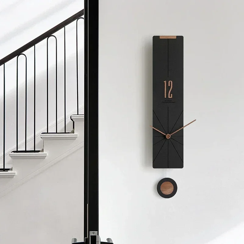 Lighting Home Decor Wall Clocks - Netto Czerwony Salon Moda Domowa Nordic