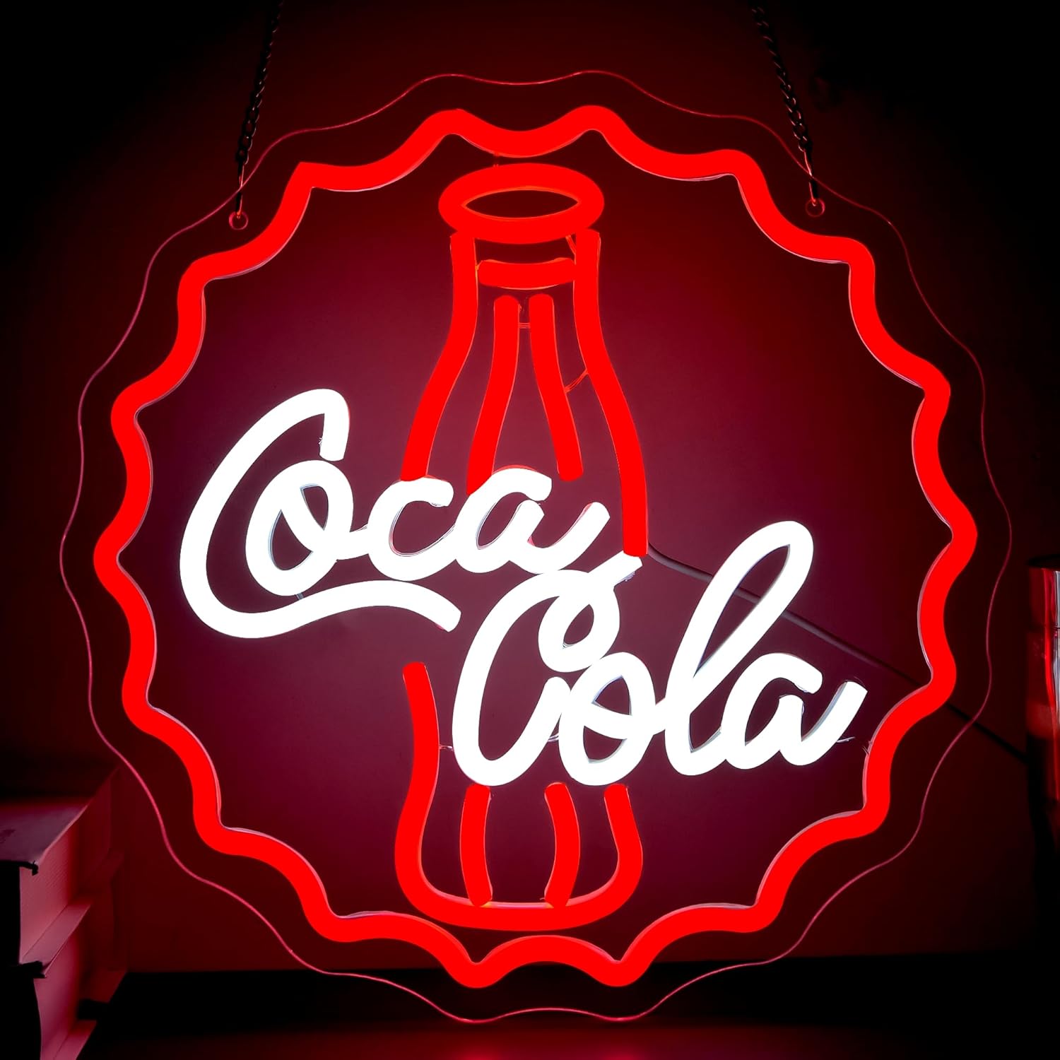 Wall Decor Lighting - Neonowa lampka LED w kształcie coli,