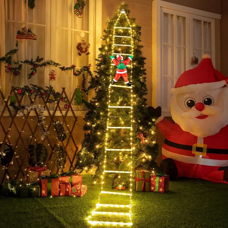 Garden Lighting Decor - Świąteczne lampki LED, dekoracyjna drabinka świetlna