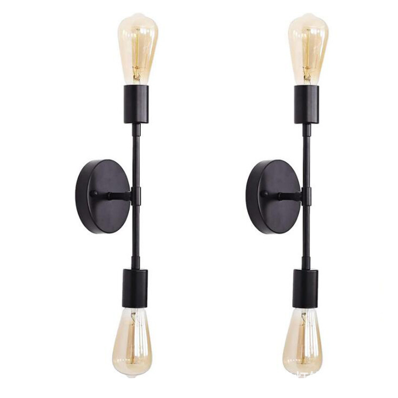 Decor Lighting Returns - Klasyczna złota/czarna lampa ścienna lampa do