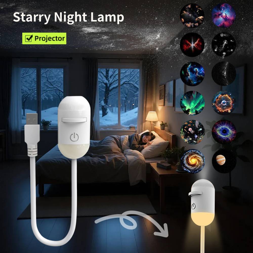 Lighting Mcqueen Bedroom Decor - Mini Projektor Gwiazd Galaxy Lampka Nocna