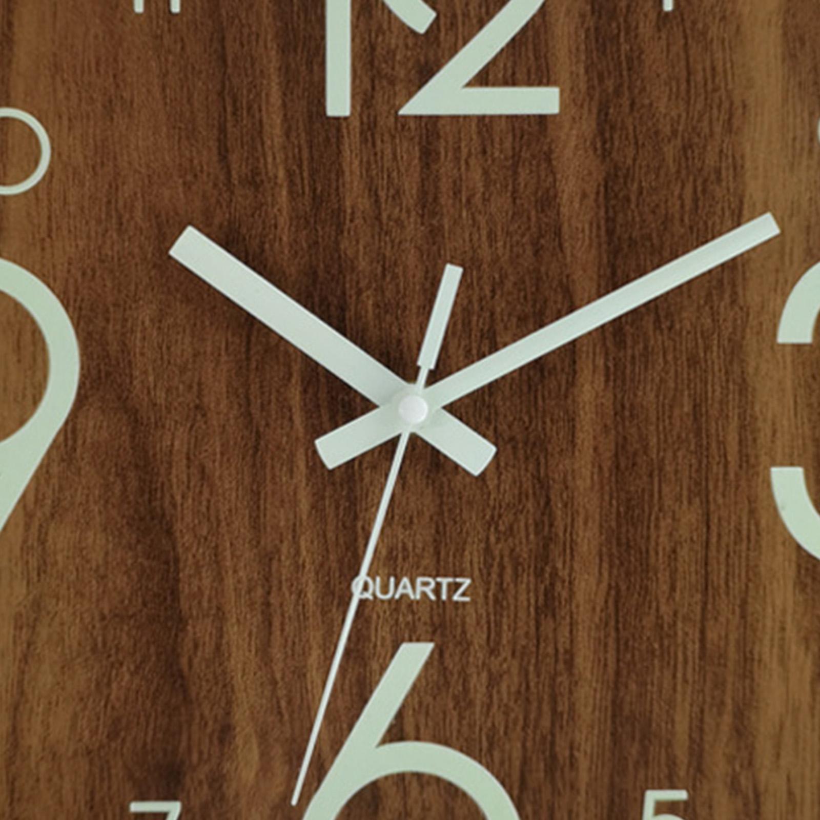 Lighting Home Decor Wall Clocks - Zegar ścienny kwadratowy 30 cm, świecący,