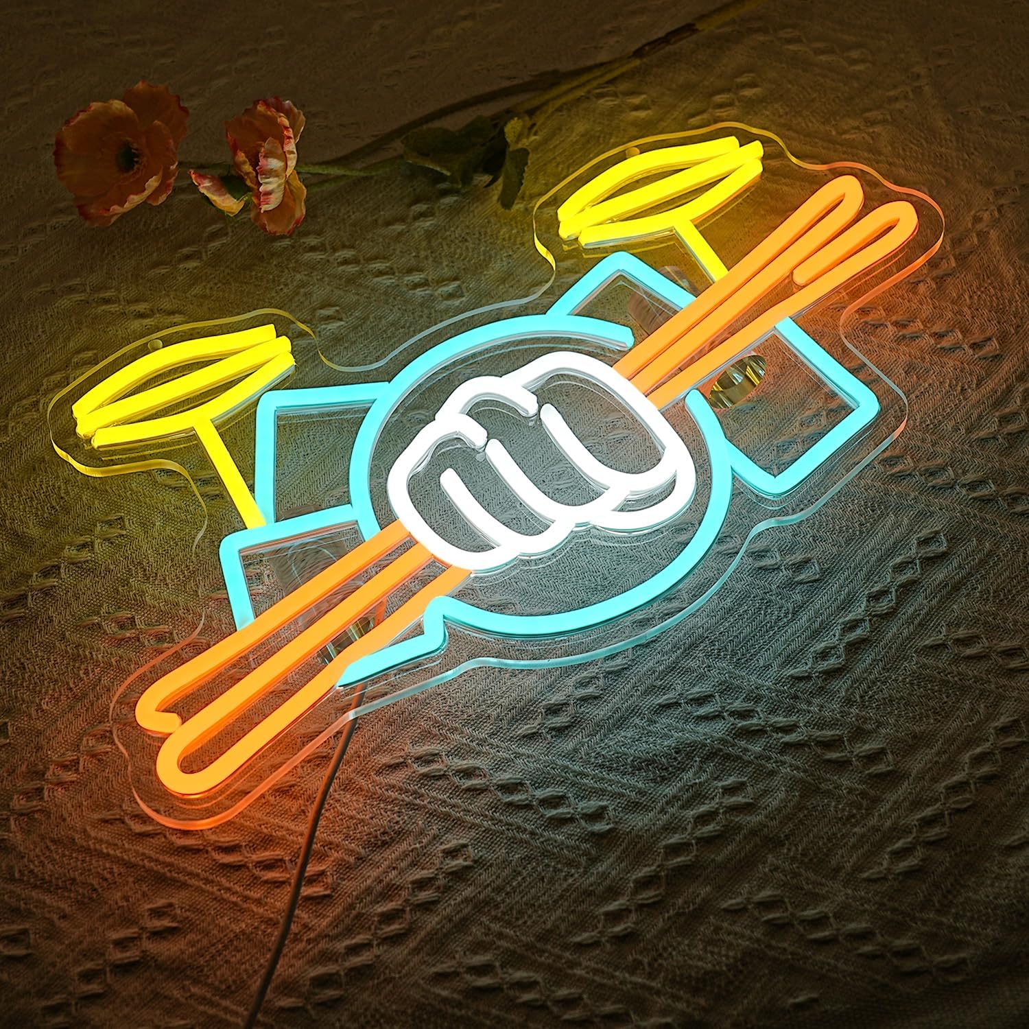 Neonowy Znak Zestawu Perkusyjn – Wall Decor Lighting recenzja i cena