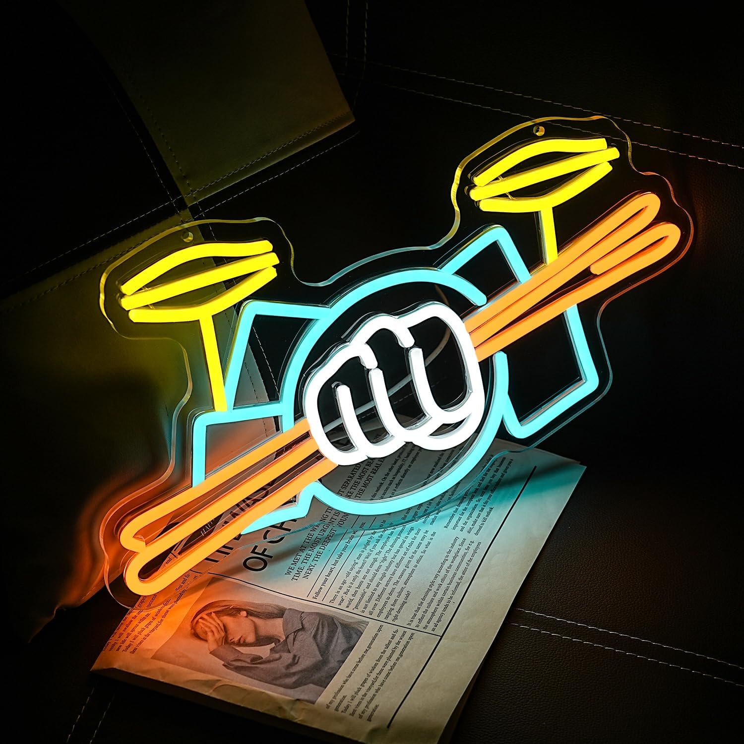 Neonowy Znak Zestawu Perkusyjn – Wall Decor Lighting recenzja i cena