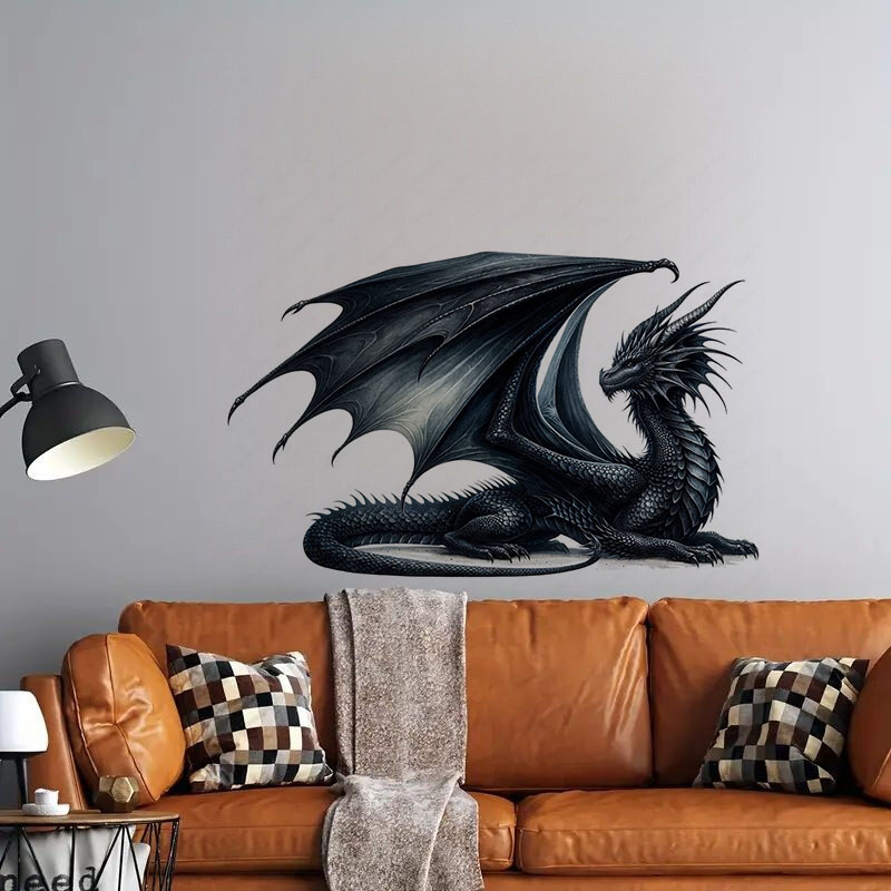 Fiery Majestic Dragon Naklejki – Lighting Mcqueen Bedroom Decor recenzja i cena
