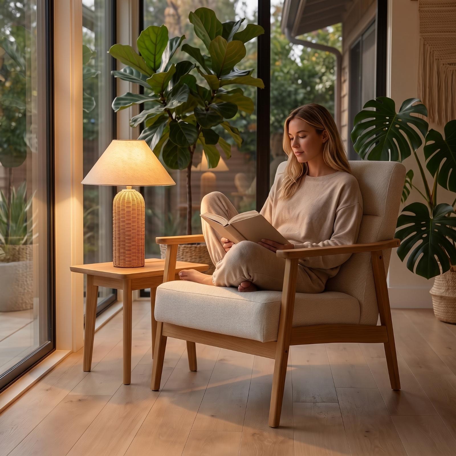 Lampka nocna z rattanową podst – Lighting Decoration In Bedroom recenzja i cena