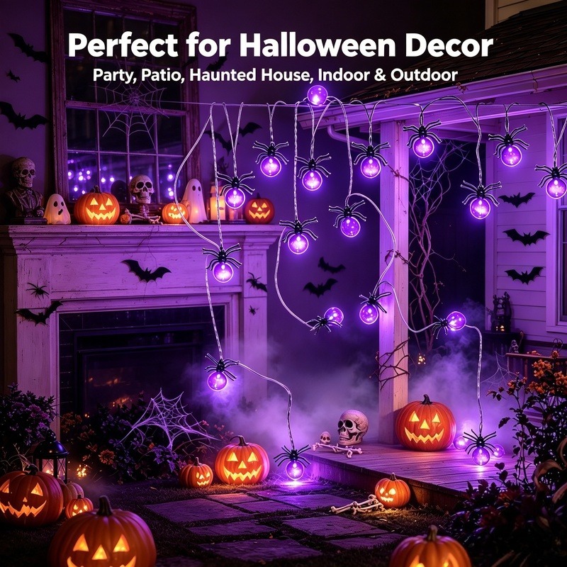 Lampki LED w kształcie pająków – Garden Lighting Decor recenzja i cena