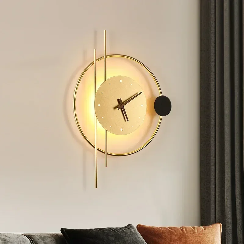 Nowoczesna lampa ścienna LED z – Lighting Home Decor Wall Clocks recenzja i cena