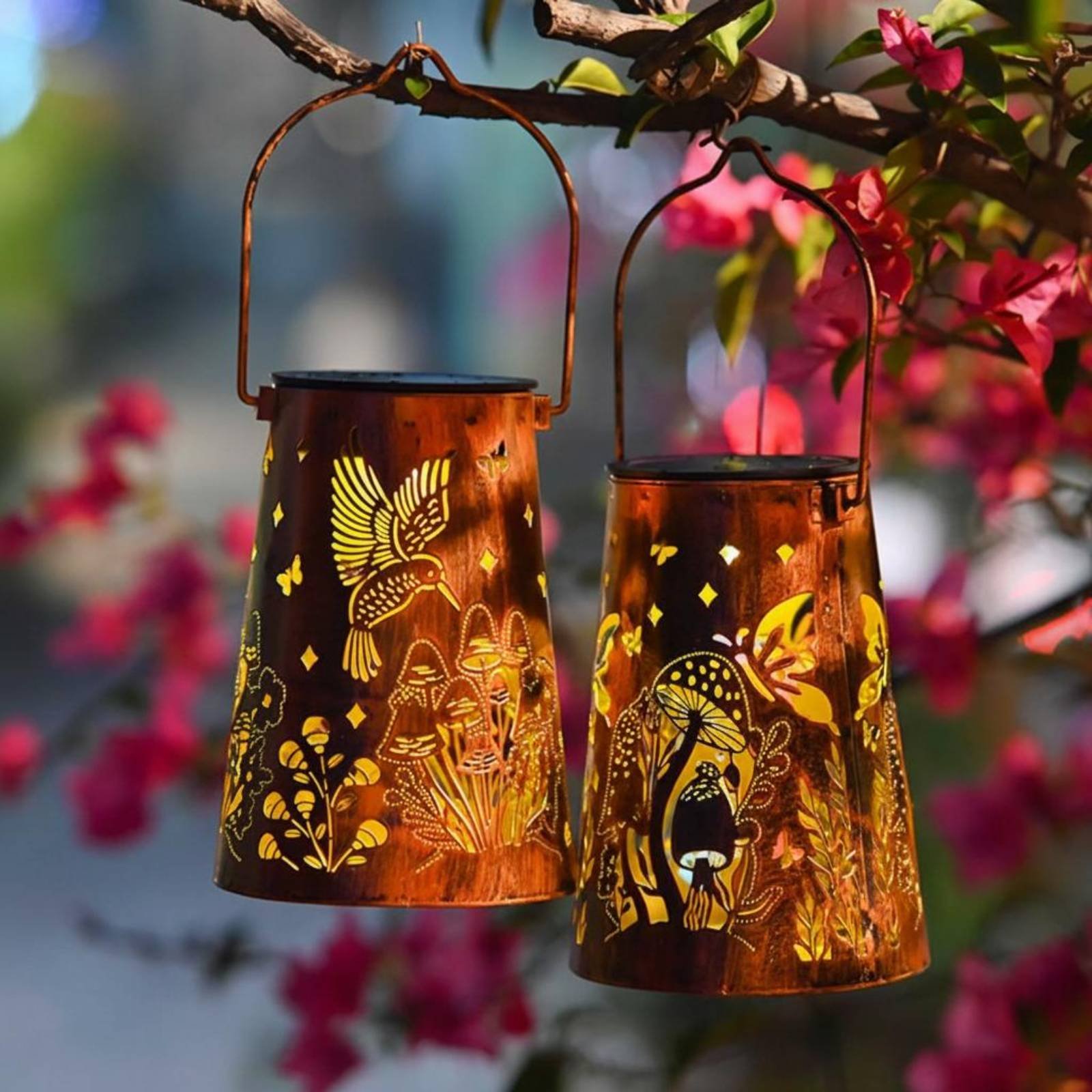 Wzór lampionu w stylu kwiatowy – Garden Lighting Decor recenzja i cena