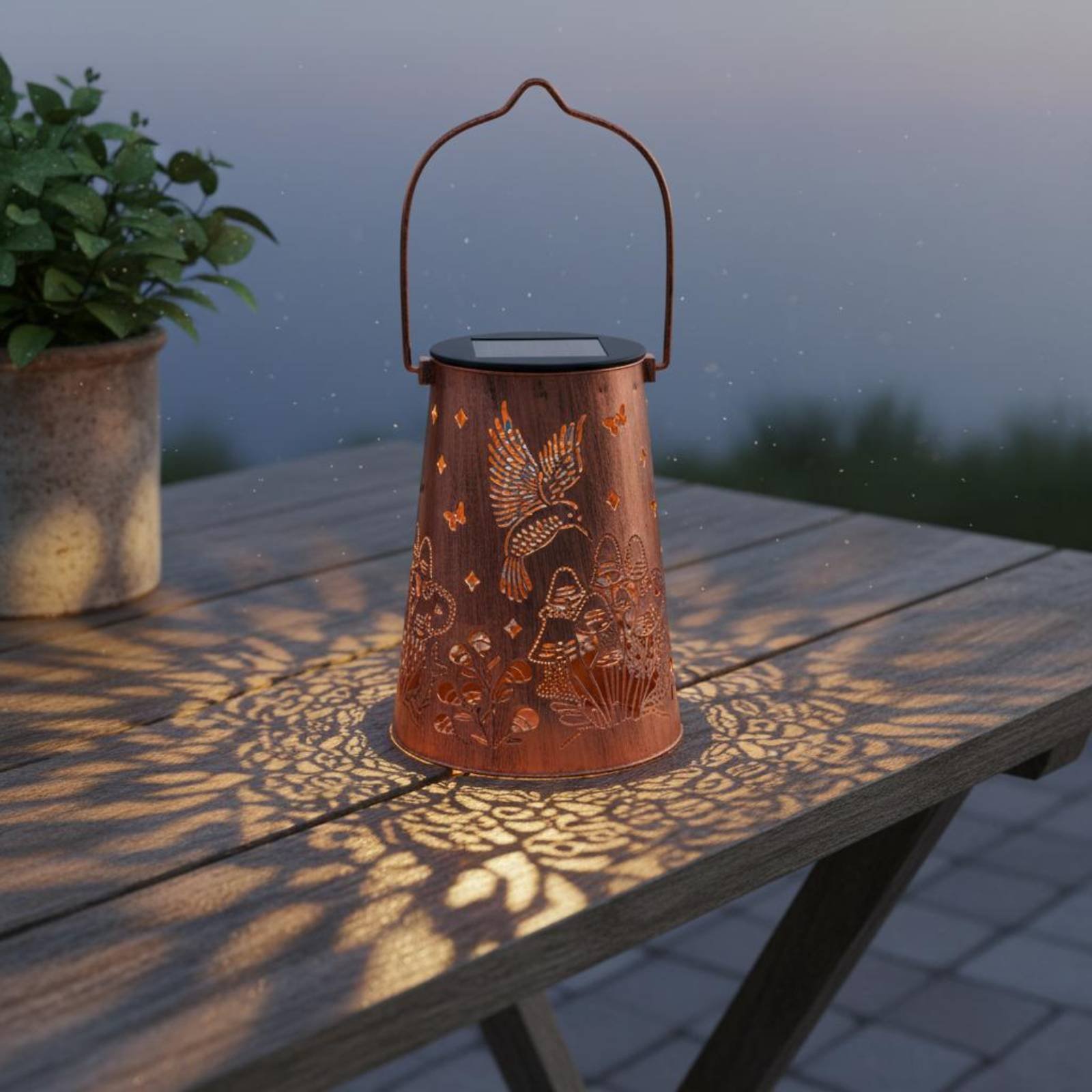 Wzór lampionu w stylu kwiatowy – Garden Lighting Decor recenzja i cena
