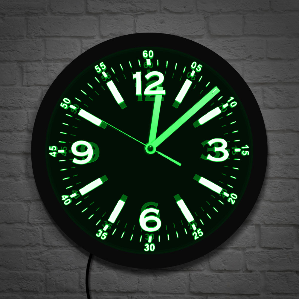 Nowoczesny Design światło neon – Lighting Home Decor Wall Clocks recenzja i cena