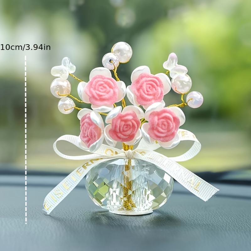 1PC Crystal Glass Rose Dashboa – Lighting Mcqueen Bedroom Decor recenzja i cena