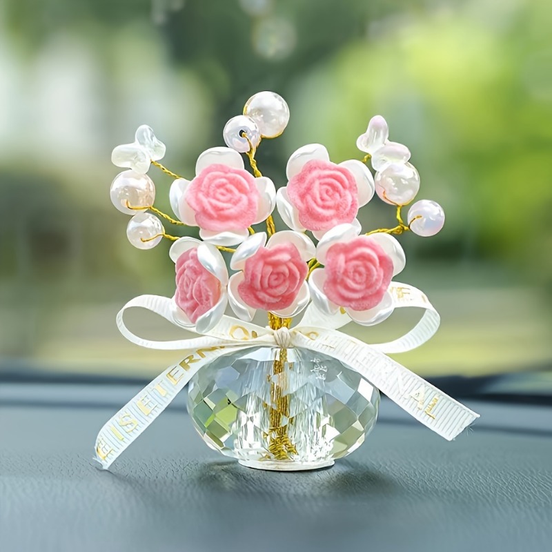 1PC Crystal Glass Rose Dashboa – Lighting Mcqueen Bedroom Decor recenzja i cena