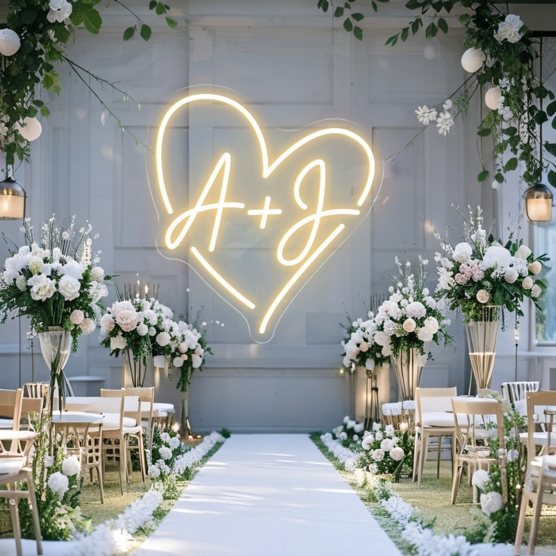 Neon LED w kształcie serca z i – Lighting Decoration Wedding recenzja i cena