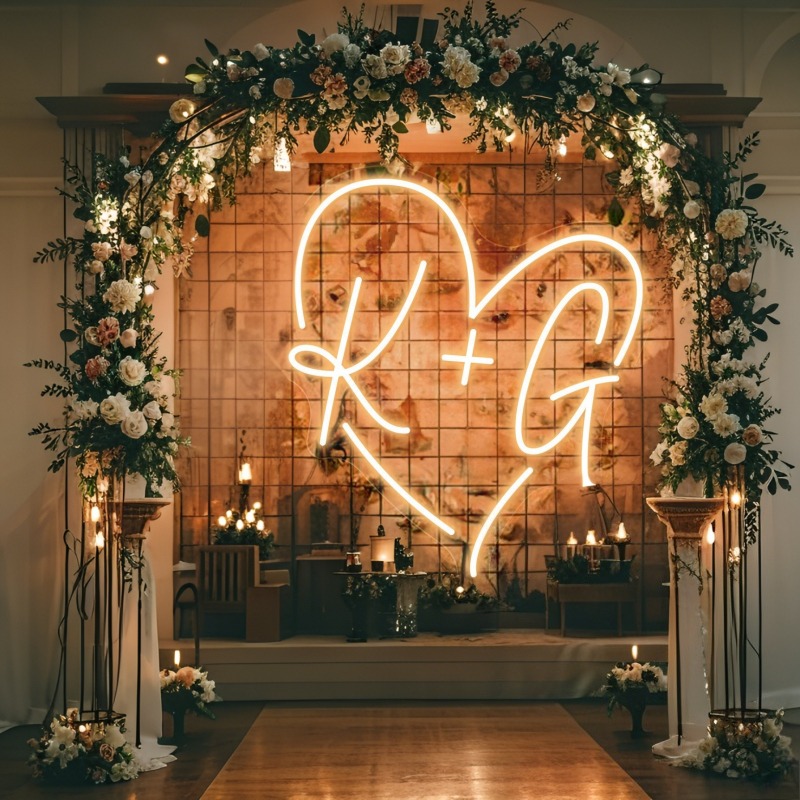 Neon LED w kształcie serca z i – Lighting Decoration Wedding recenzja i cena