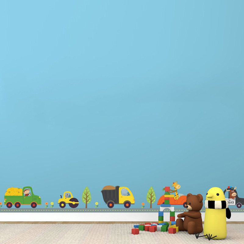 Cartoon Animals Naklejki ścien – Lighting Mcqueen Bedroom Decor recenzja i cena