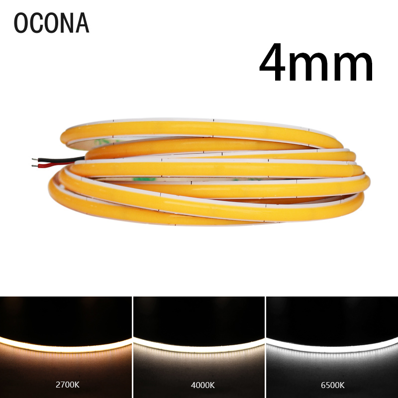 4mm Wąskie taśmy LED COB do de – Lighting Mcqueen Bedroom Decor recenzja i cena