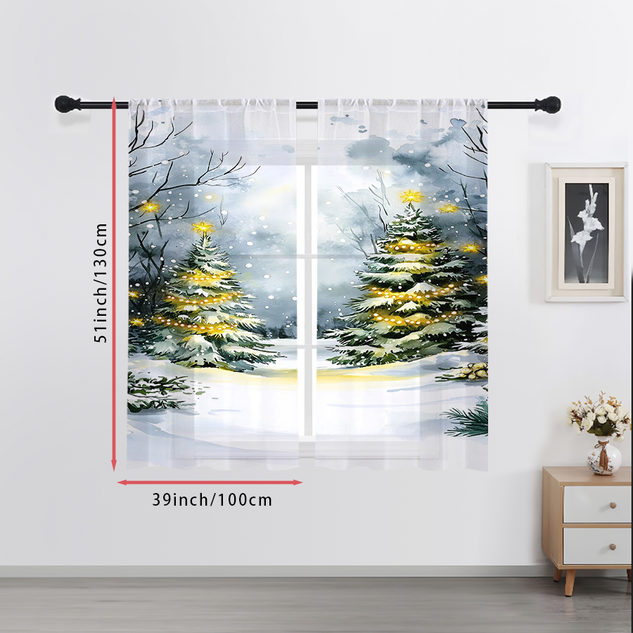 2 sztuki przezroczystych zasło – Office Lighting Decor recenzja i cena