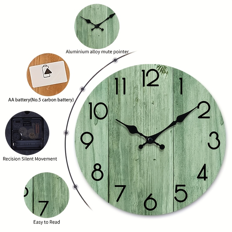 Okrągły zegar ścienny z jasnoz – Lighting Home Decor Wall Clocks recenzja i cena
