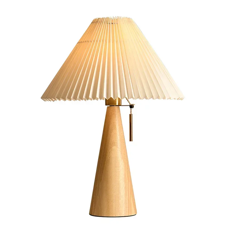 Retro Plisowana Lampa Stołowa  – Lighting Decoration In Bedroom recenzja i cena