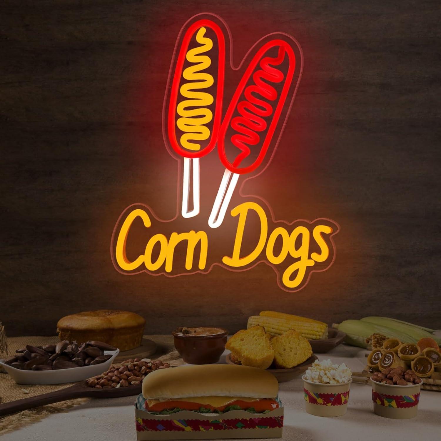 Neonowy szyld Corn Dog, przeką – Lighting Decoration Wedding recenzja i cena