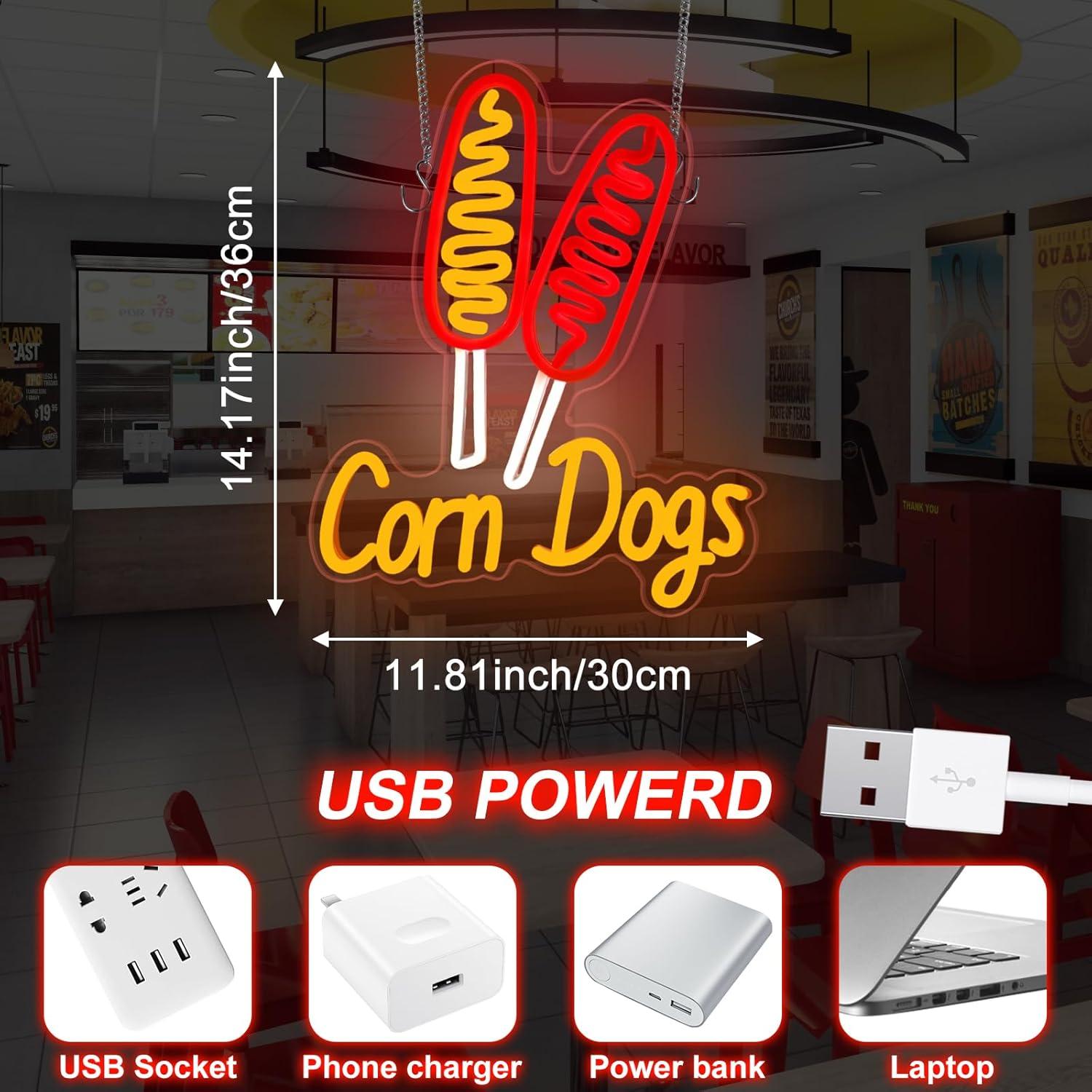Neonowy szyld Corn Dog, przeką – Lighting Decoration Wedding recenzja i cena